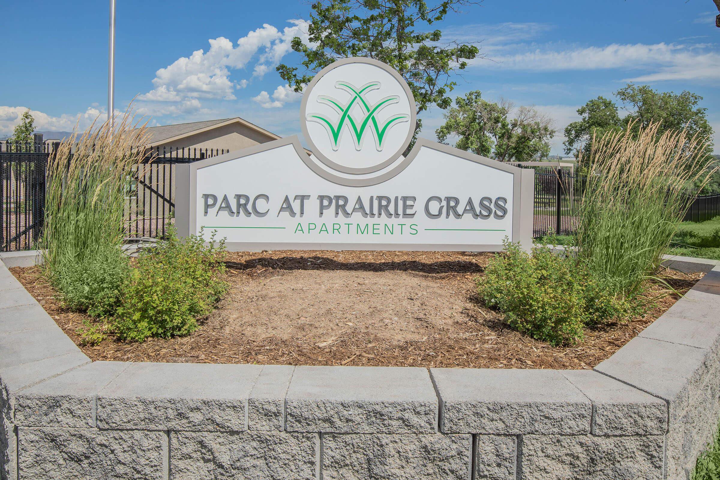 Signage for Parc at Prairie Grass, located in Colorado Springs, CO